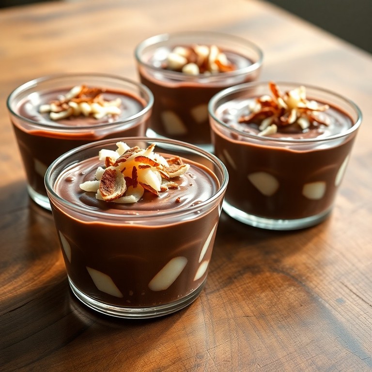 Sobremesa de Coco Cremosa com Achocolatado