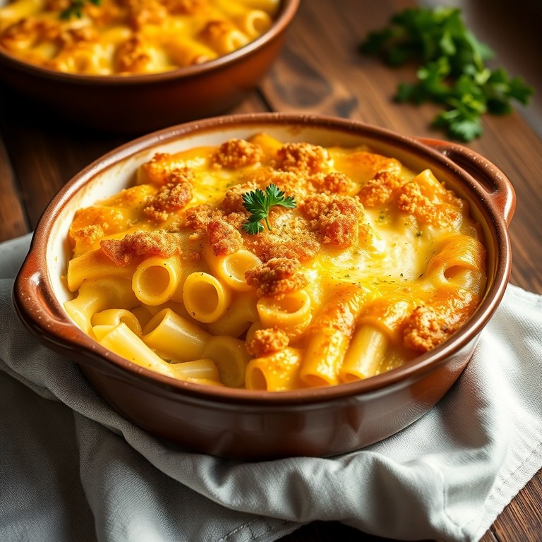 Gratin de pâtes fondantes à l'Emmental et Comté