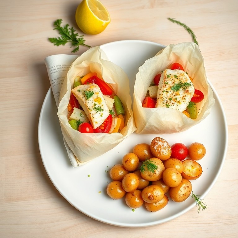 Vispakketjes met Seizoensgroenten uit de Oven