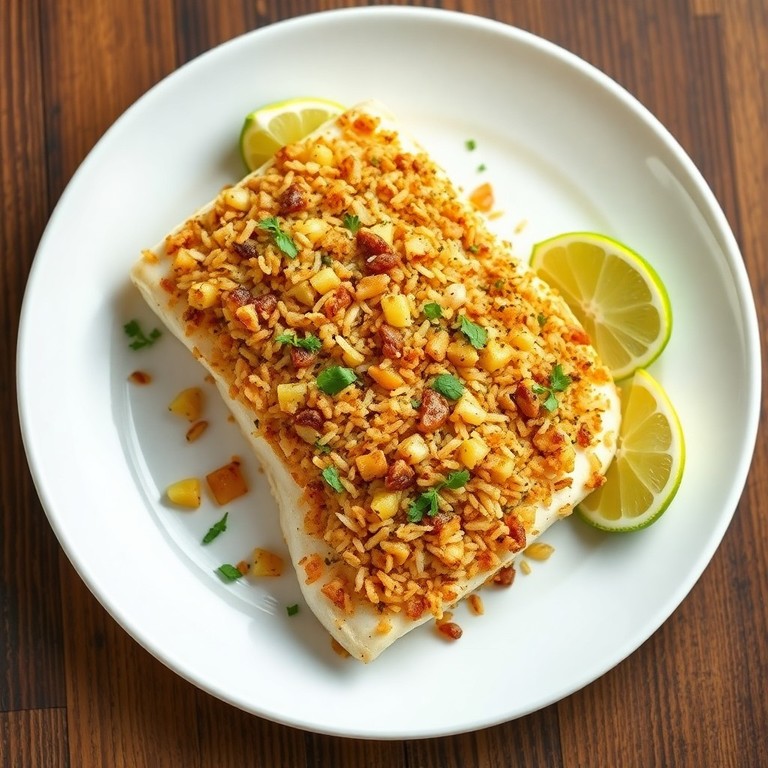Tropical Nut Crust for Grilled Fish