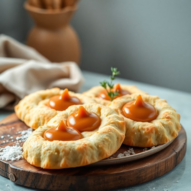 Galletas Saladas Rellenas de Jamón y Dulce de Leche