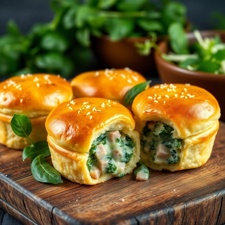 Brioches Jambon et Épinards en Cocotte
