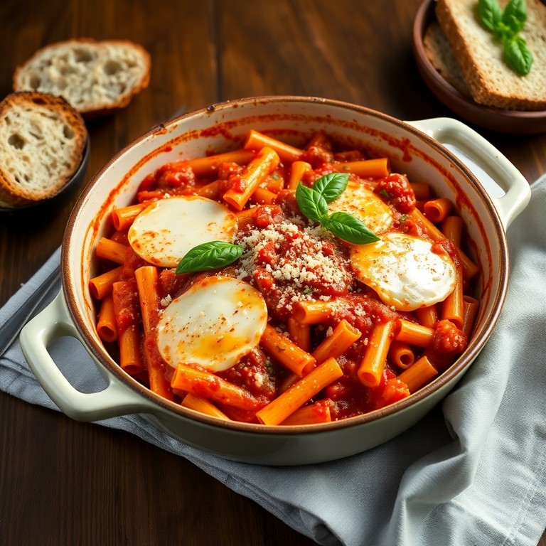 Klassisches italienisches Pasta al Forno