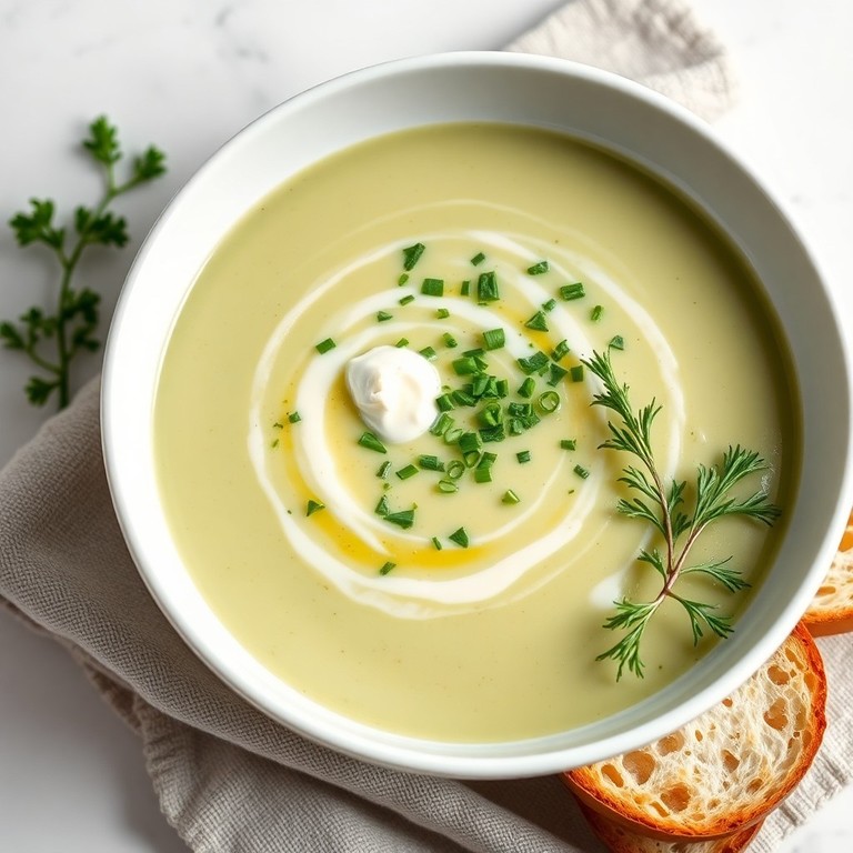 Kohlrabi-Cremesuppe mit Kräutern (172 kcal)