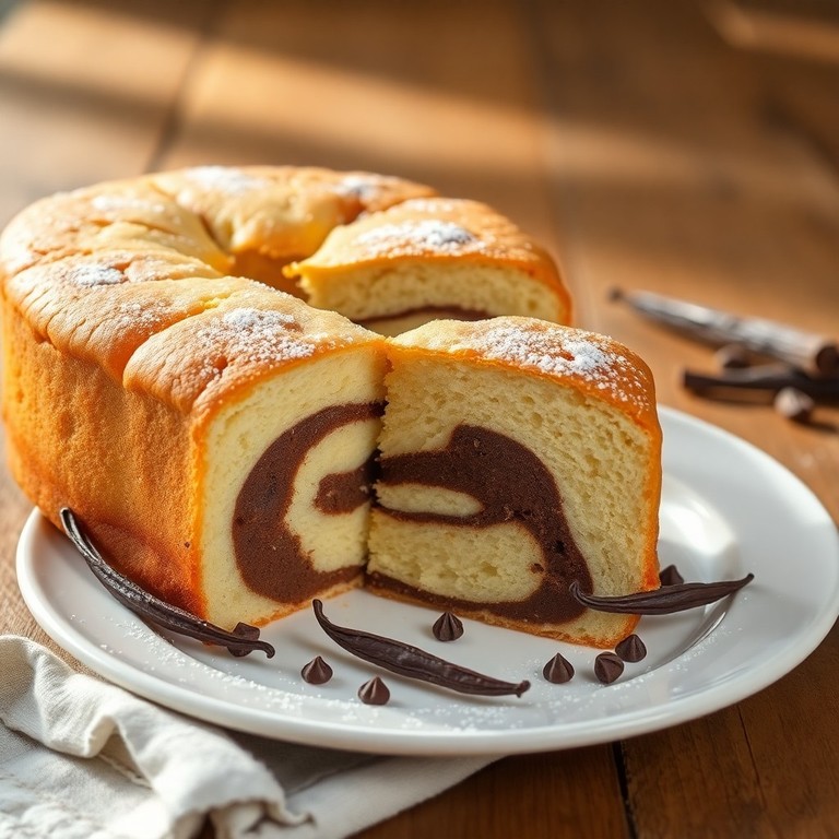 Gâteau Moelleux à la Vanille et au Chocolat
