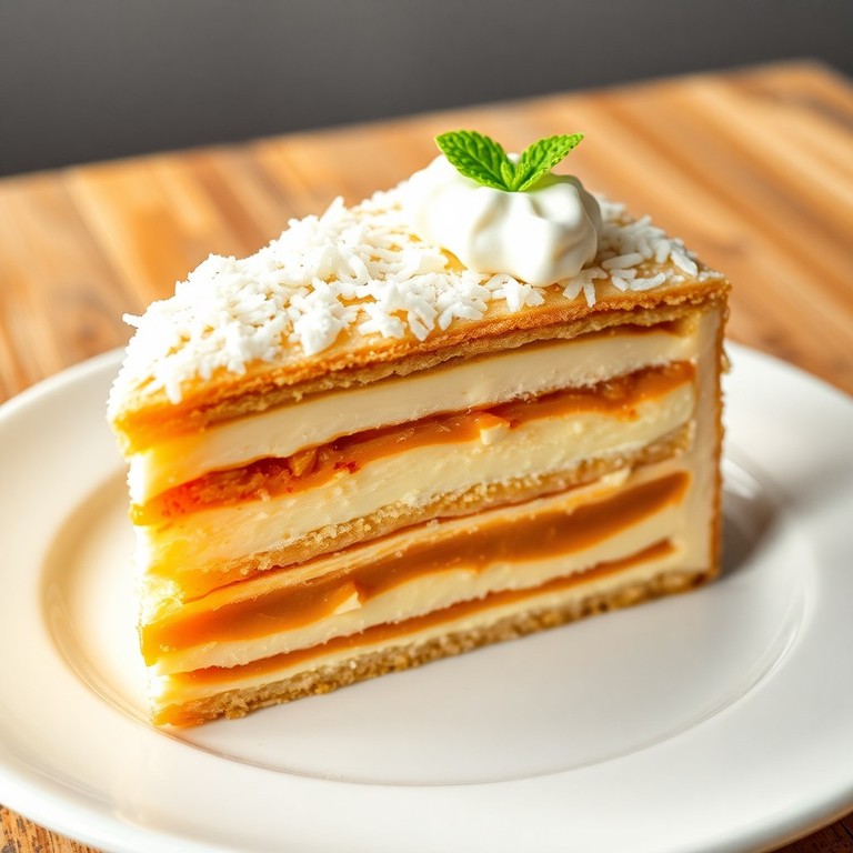 Tarta de Manjar y Coco en Capas