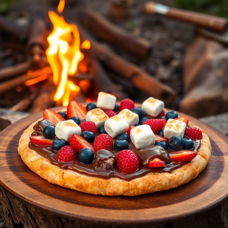 Campfire Nutella Fruit Pizza