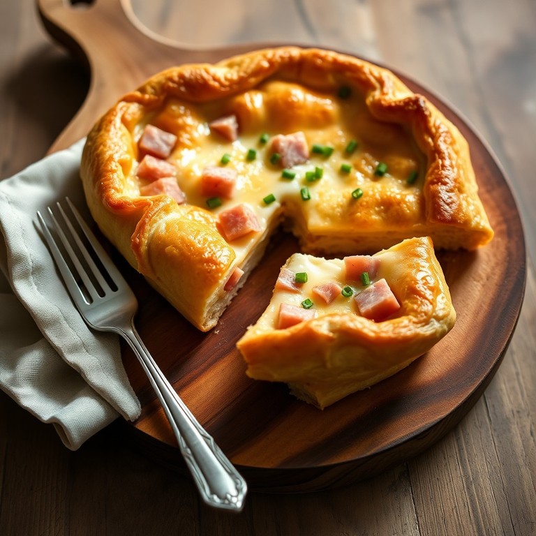 Schinken-Sahne-Tarte im französischen Stil