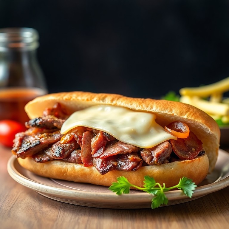 Philly Cheesesteak Classique adapté à la bavette