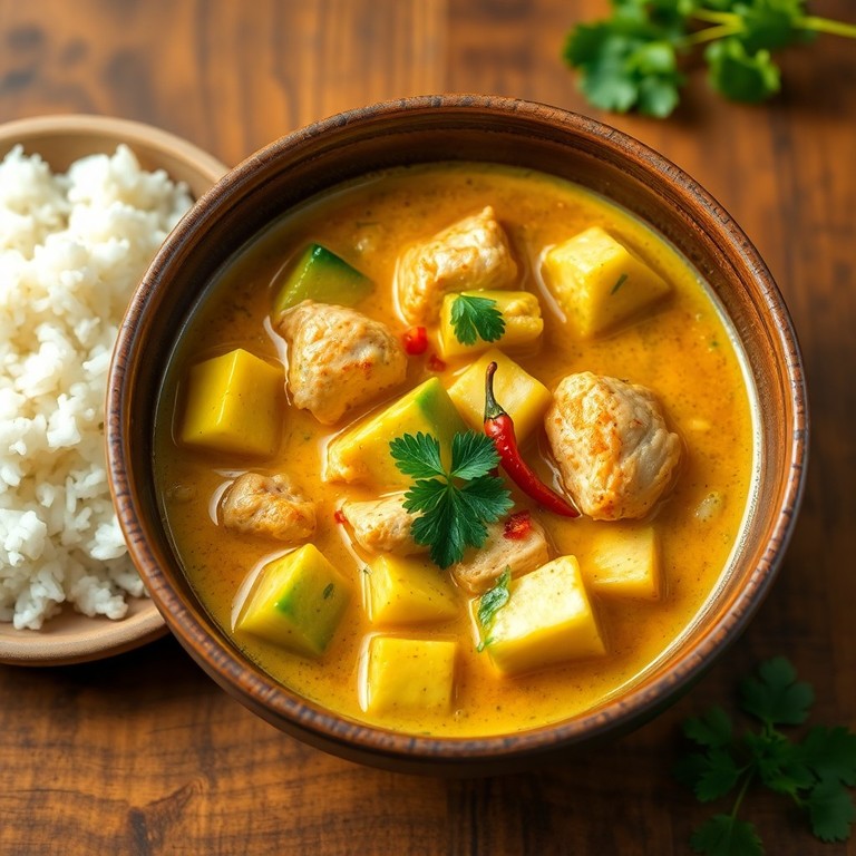 Zucchini-Hähnchen-Curry mit Kokosmilch