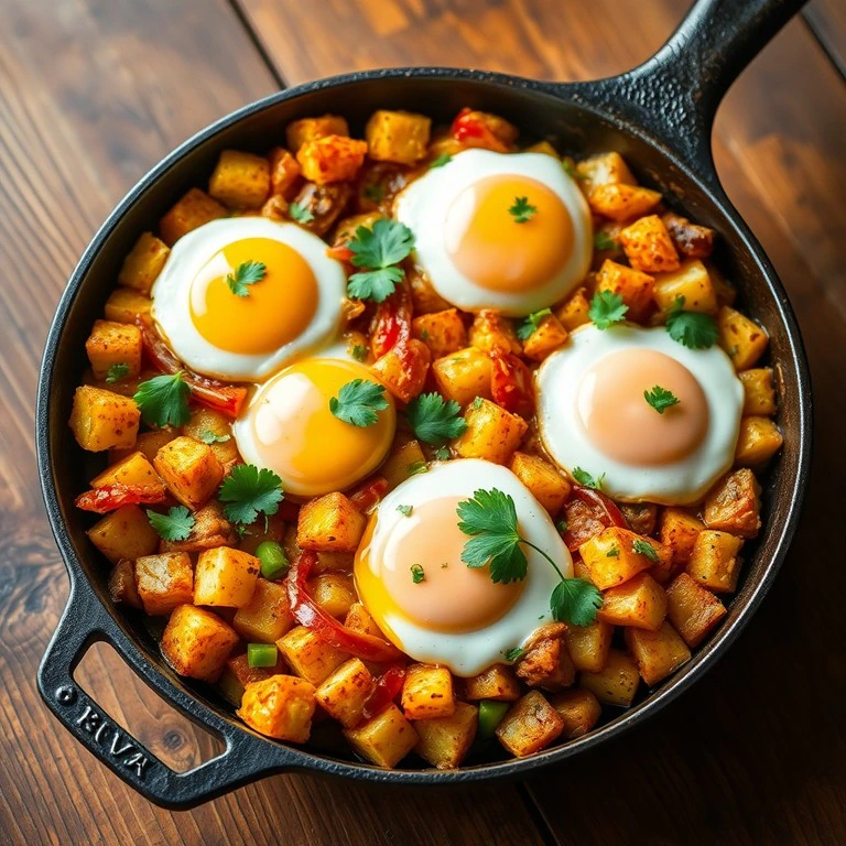 Spicy Potato and Egg Hash - Mr. Cook