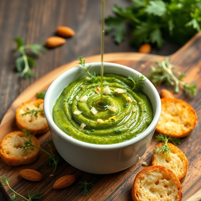 Frischer Minze-Dill-Pesto für Pasta und Dips
