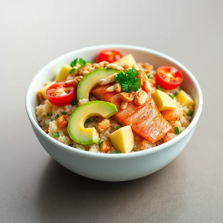 Insalata di Quinoa, Salmone e Avocado