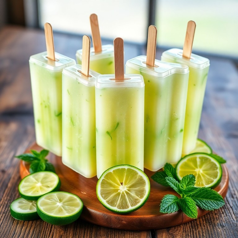 Refreshing Cucumber Lime Popsicles