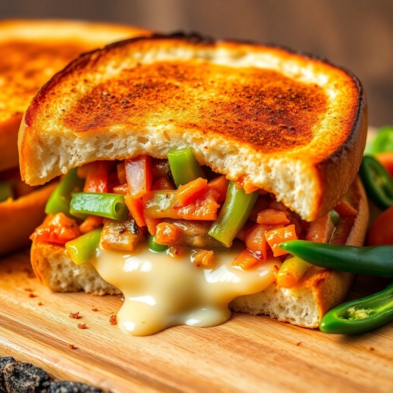 Spicy Processed Cheese Veggie Melt