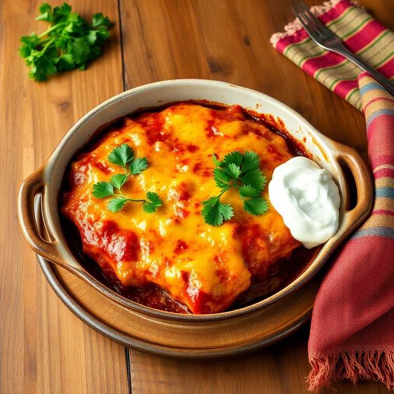 Classic Red Enchilada Casserole