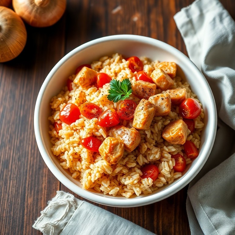 Arroz à Brás com Frango Temperado