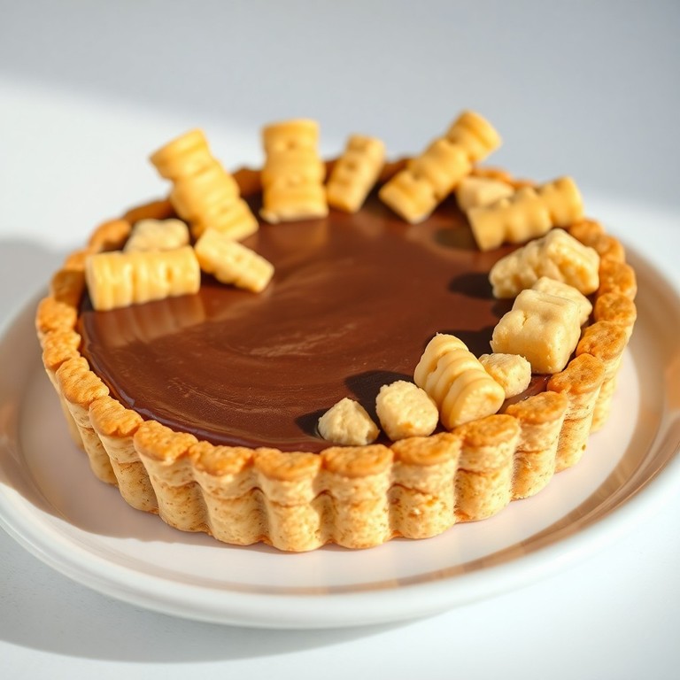 Torta de Biscoito com Recheio de Chocolate e Cream Cheese
