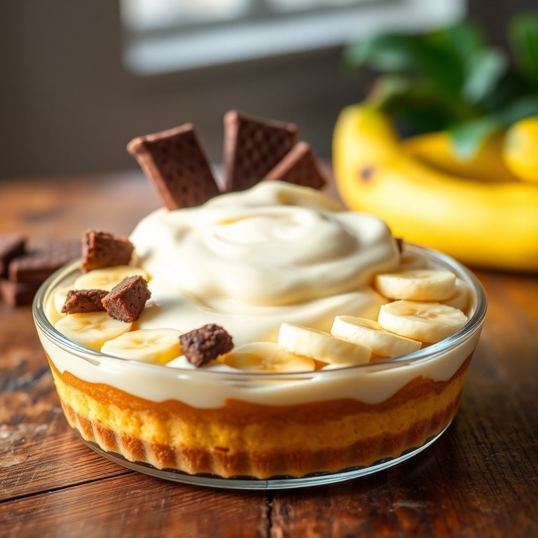 Torta Cremosa de Banana e Creme de Leite