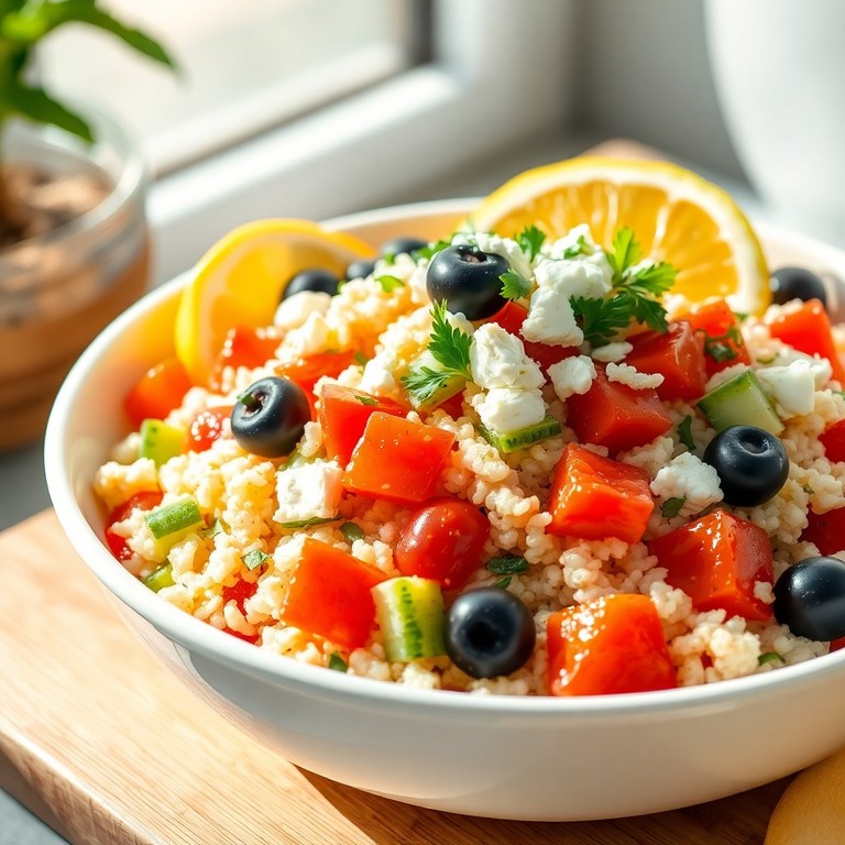 Salade Composée de Riz Méditerranéenne