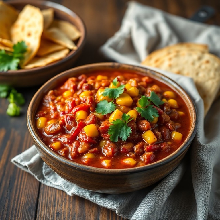 Vegan chili aux haricots rouges