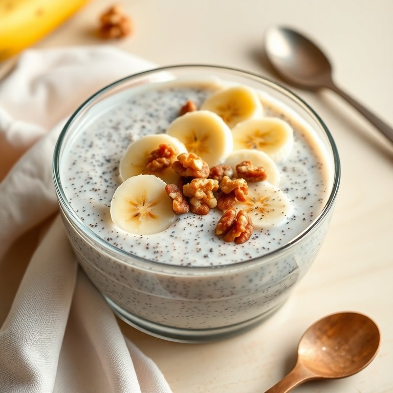 Pudding de Chia à la Banane et aux Noix