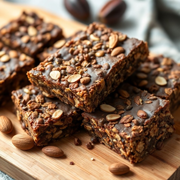 Barritas de Granola de Cacao Vegana y Sin Azúcar