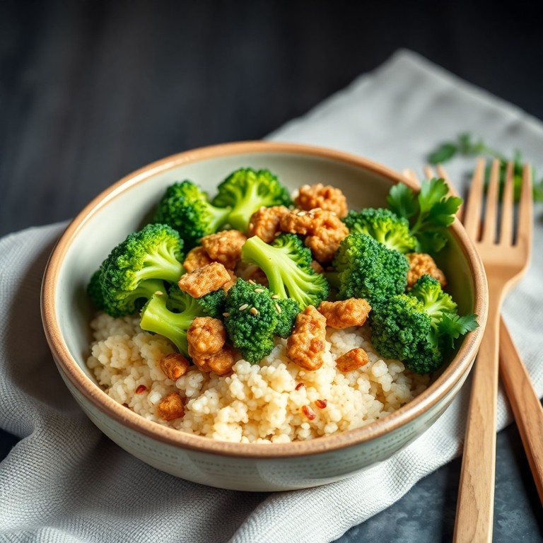 Bowl végétal croquant aux brocolis et quinoa