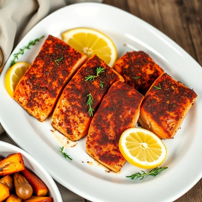 Salmon with Cocoa-Spiced Marinade