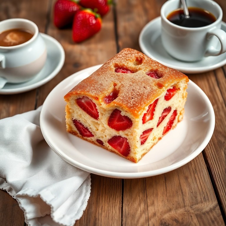 Bolo de Morango com Canela