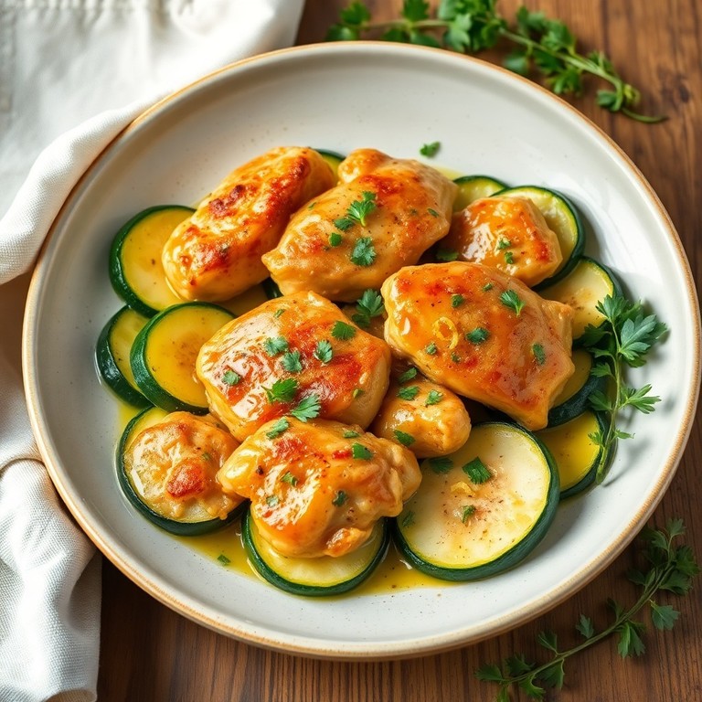 Poulet aux courgettes à la méditerranéenne