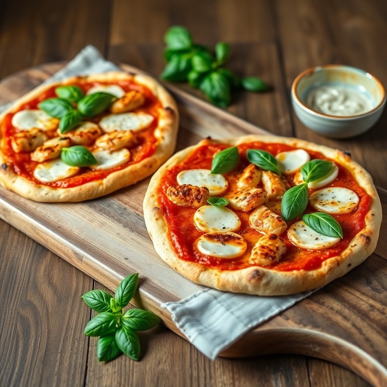 Classic Margherita Chicken Pizza