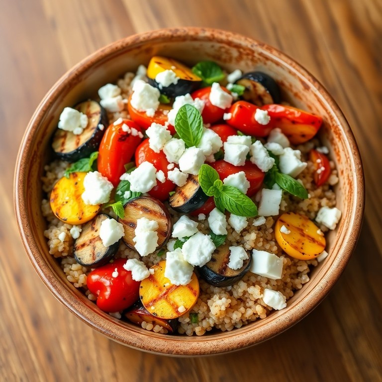 Salade de Quinoa aux Légumes Grillés et Feta