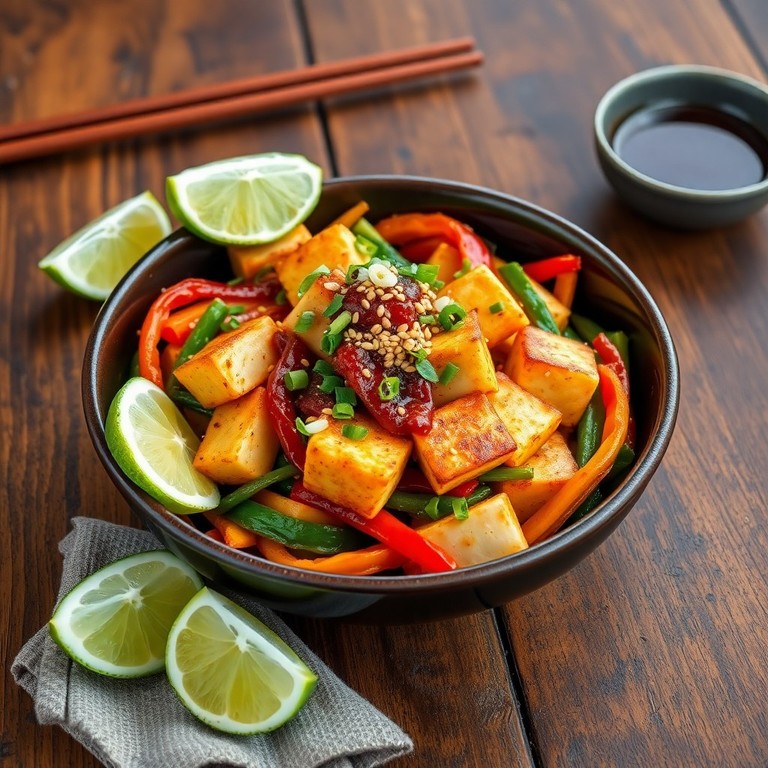 Asiatische Halloumi-Gemüsepfanne (387 kcal)