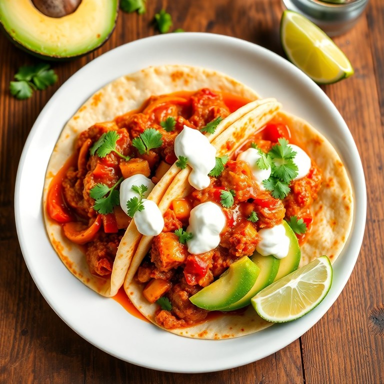 Poulet à la Mexicaine en Tortilla