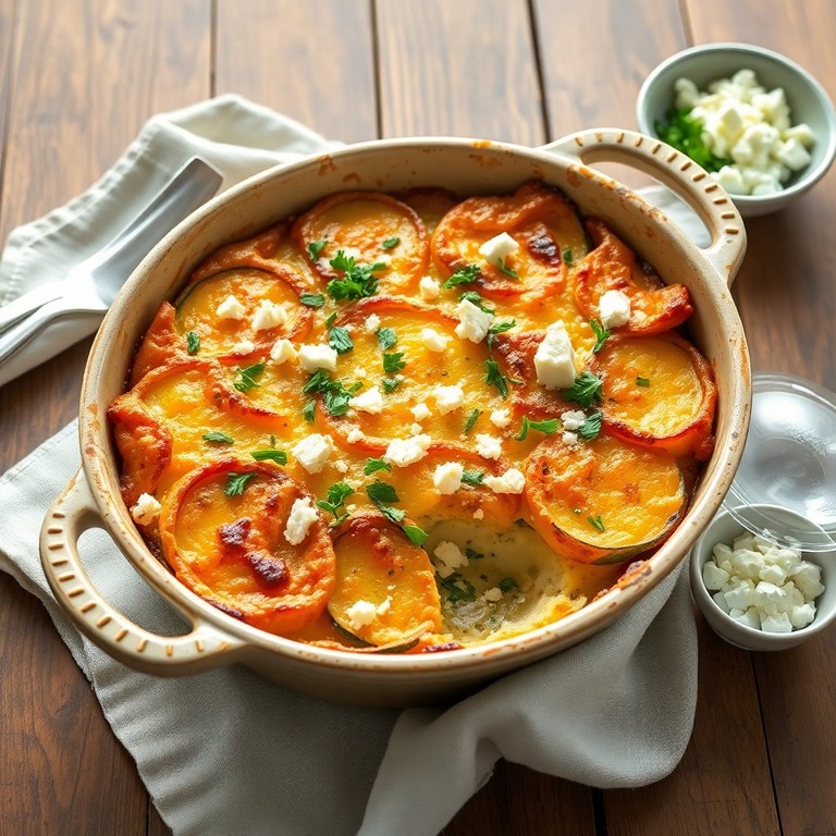 Griechischer Zucchini-Feta-Auflauf