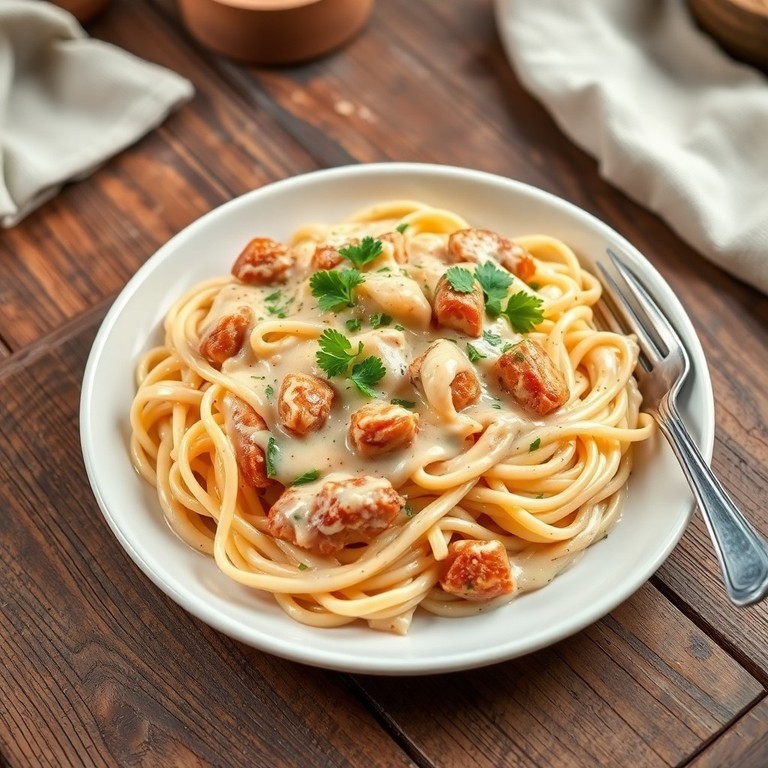 Creamy Chicken and Onion Pasta