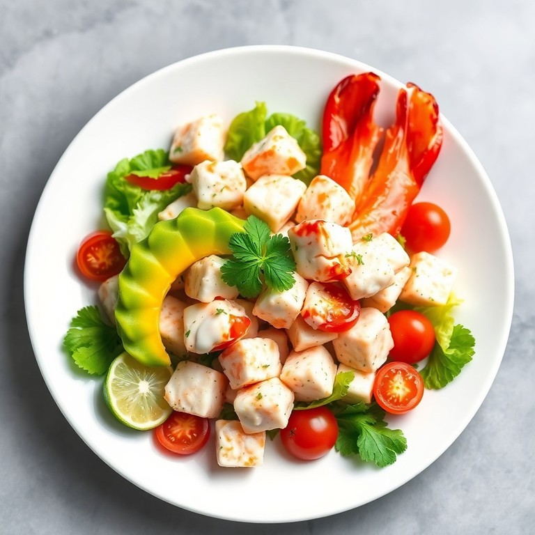 Ensalada de Bogavante y Aguacate con Vinagreta de Lima