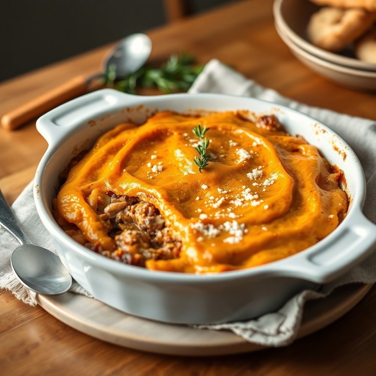 Ovenschotel met Wortelpuree Topping