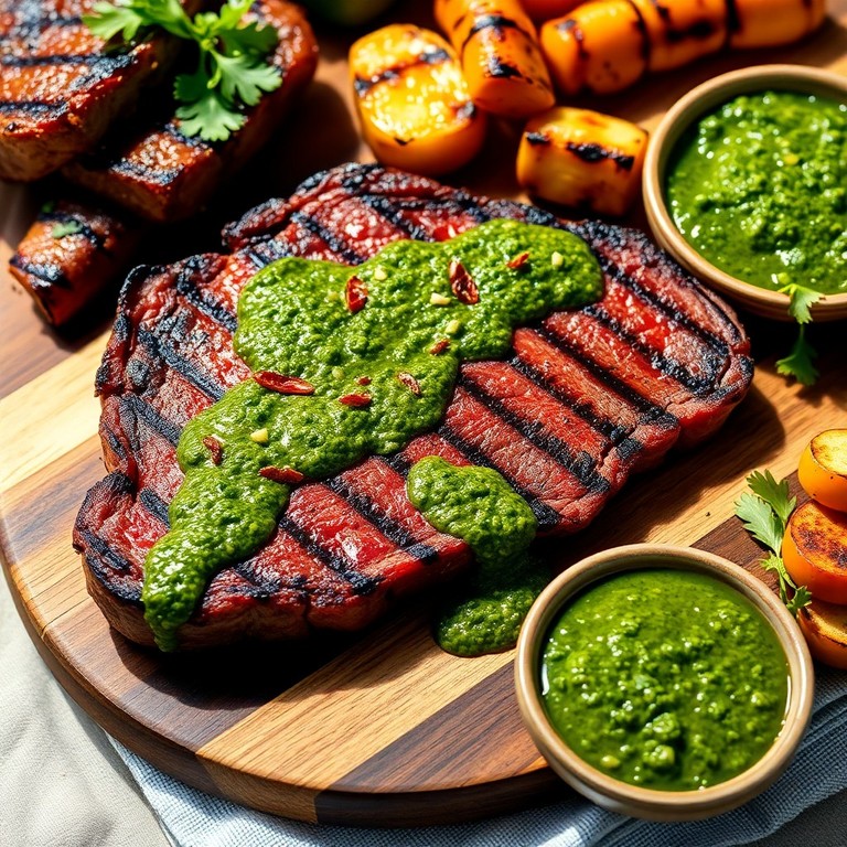 Steak Grillé à la Chimichurri