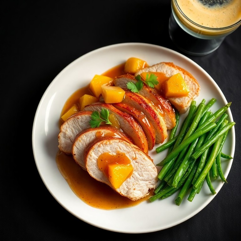 Magret de Canard à l'Ananas Caramélisé