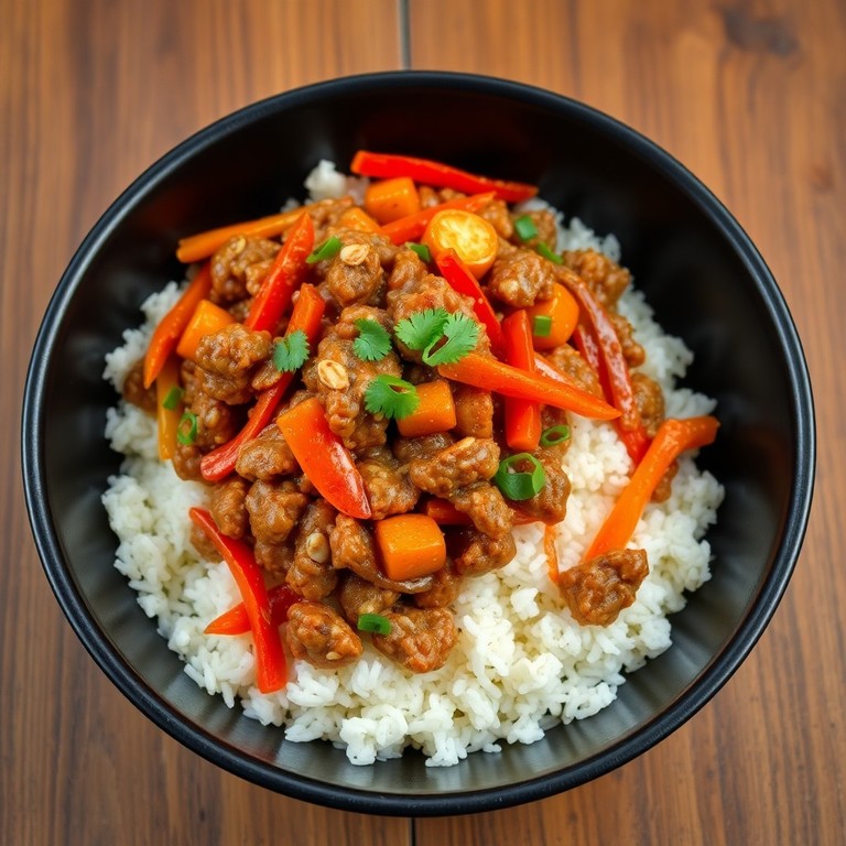 Asiatisk Stir-fry med Köttfärs och Havregryn
