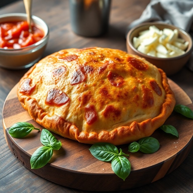 Kip en groenten calzone