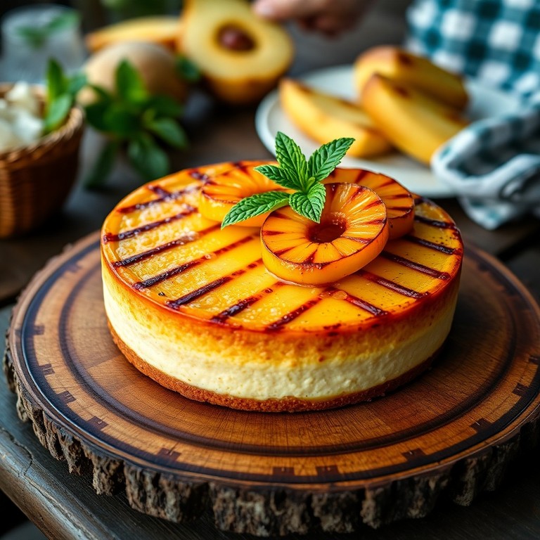 Gegrillter Ananas-Käsekuchen