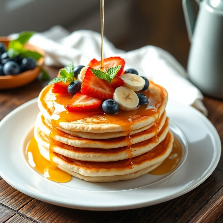 Panqueca Americana Sem Lactose com Frutas