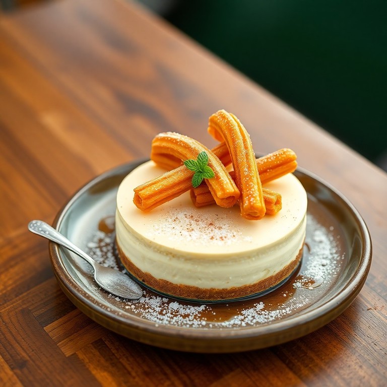 Tarta de Queso y Churros Tradicionales