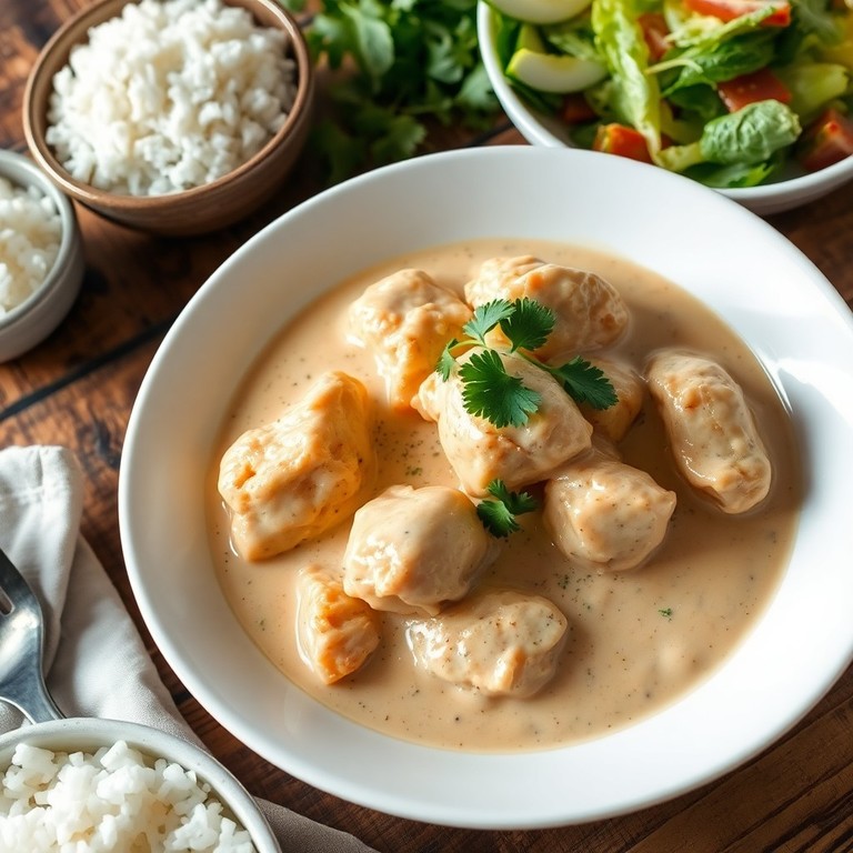 Frango ao Molho Cremoso de Leite de Caixa