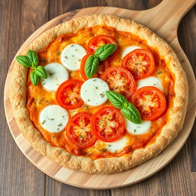 Pizza de Farelo de Aveia com Mussarela e Tomate