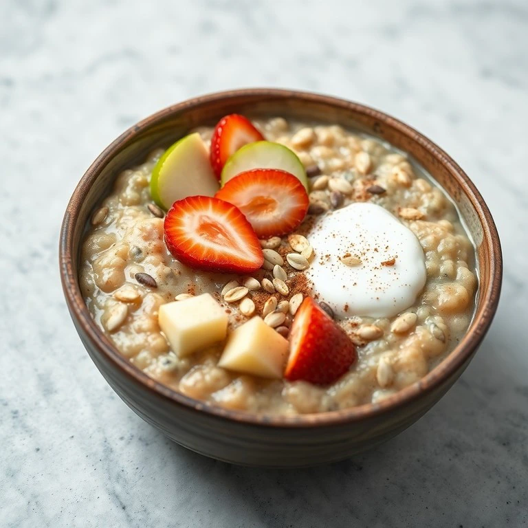Porridge de Avena con Semillas y Frutas