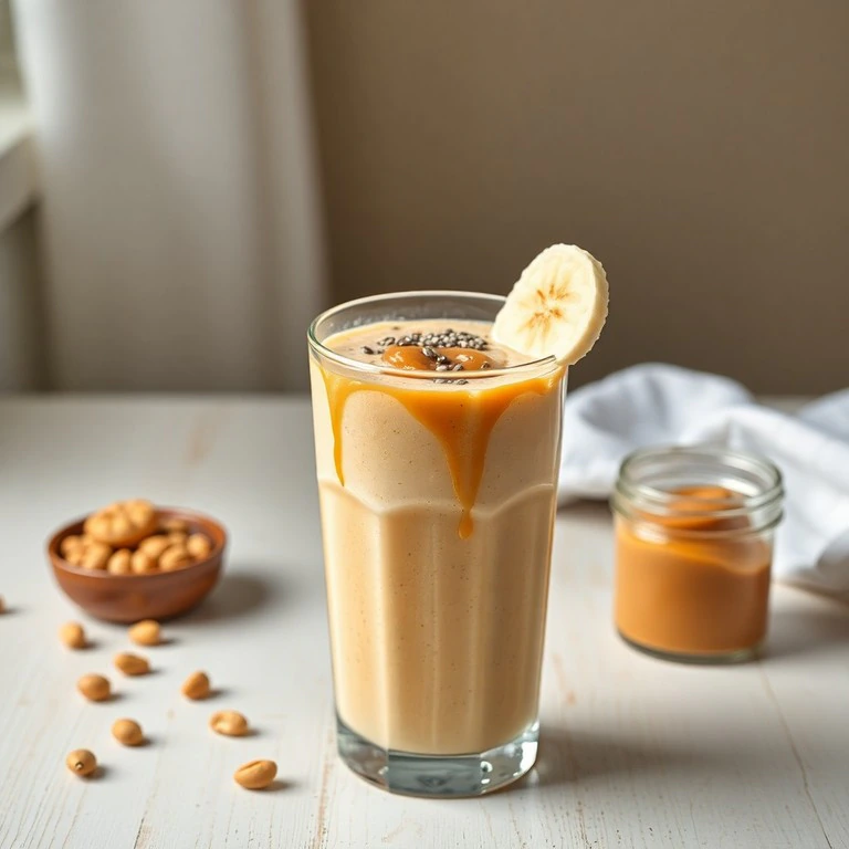 Batido de Mantequilla de Cacahuete y Banana